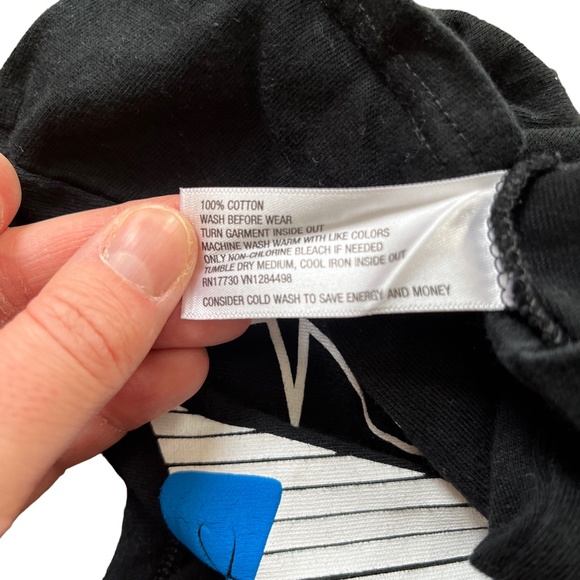 Cherokee 100% Cotton Black Tuxedo Baby Romper, Size 0-3 Months - Picture 4 of 4